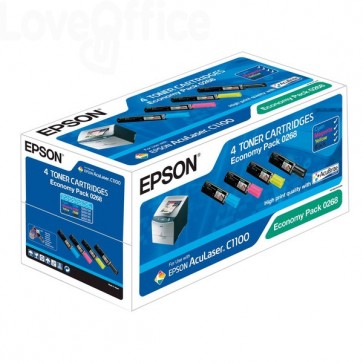 Originale Epson C13S050268 conf.4 Toner ECONOMY PACK 0268