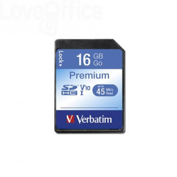 Flash Memory Card Verbatim - Sdhc Class 10 - 16 Gb - 43962