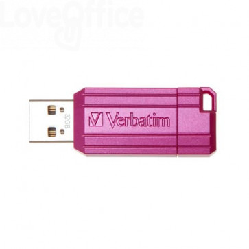 Chiavetta USB PINSTRIPE 2.0 Verbatim - 32 GB - Rosa - 49056