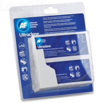 Salviette umide/asciutte AF International Ultraclene - AULT010 (conf.10 salviette doppie)