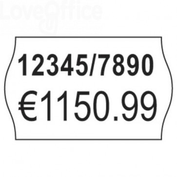 Rotoli etichette per prezzatrici removibili AVERY 16 x 26mm 2 linee - PLR1626 (conf.10 rotoli da 1200 etichette)