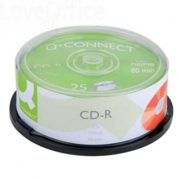 CD-R Q-Connect Cake 25 700 MB 80 min 52x - KF00420 (conf.25)