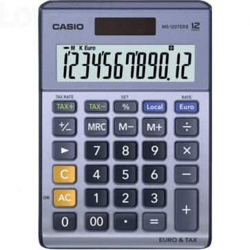 Calcolatrice da tavolo 12 cifre Casio - MS- MS- MS-120TERII