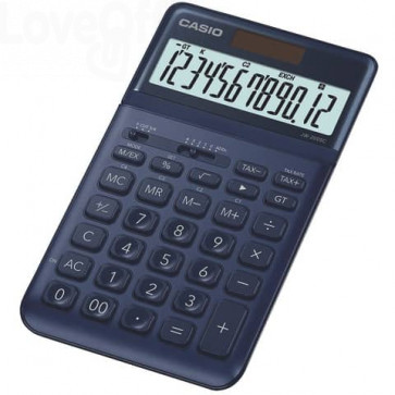Calcolatrice da tavolo JW-200SC-NY a 12 cifre Casio - Blu navy - JW-200SC-NY