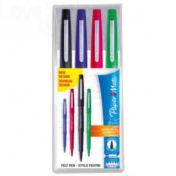Penne con punta sintetica Flair Nylon Paper Mate - Assortito - S0917670 (conf.4)