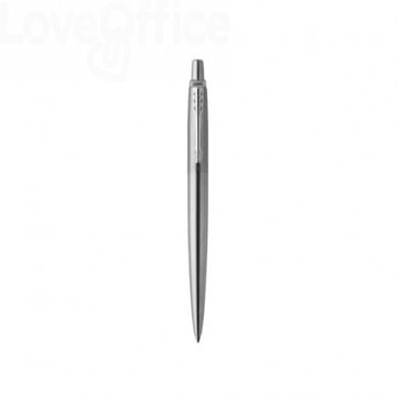 Jotter Stainless Steel Parker Pen - cromata - Blu - Tratto M - 1953170