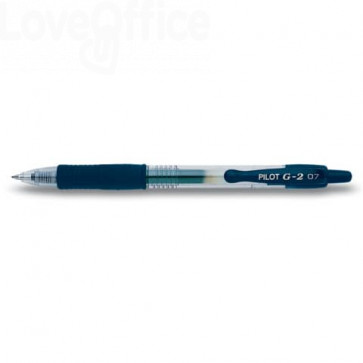 Penna a sfera a scatto Pilot G-2 - Blu stilografico - 0,7 mm - 001489