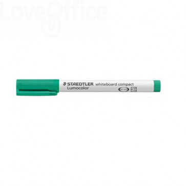 Pennarello per lavagne Bianche Staedtler Lumocolor Whiteboard - Verde - tonda - 1-2 mm