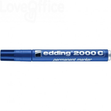 Pennarello indelebile Blu Edding 2000 - tonda - 1,5-3 mm