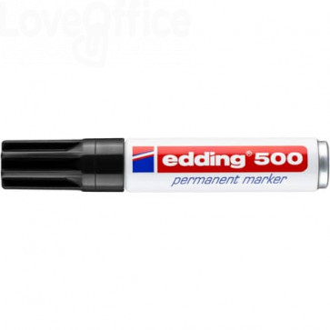 Pennarello indelebile Nero Edding 500 - scalpello - 2-7 mm