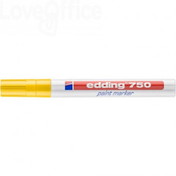 Pennarello a vernice Giallo - Edding 750 - tonda - 2-4 mm