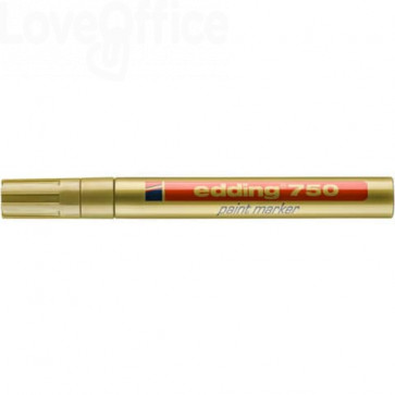 Pennarello a vernice Oro - Edding 750 - tonda - 2-4 mm