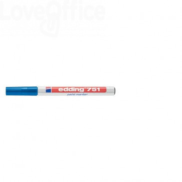Pennarello a vernice Blu - Edding 750 - tonda - 1-2 mm