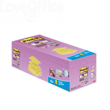 Foglietti Post-it® Super Sticky a "Z" Value Pack - 76x76 mm - Giallo Canary™ (conf.16 blocchetti)