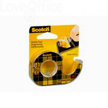 Chiocciola ricaricabile nastro biadesivo Trasparente Scotch® 665 - 12 mm x 6,3 m - 665-136D