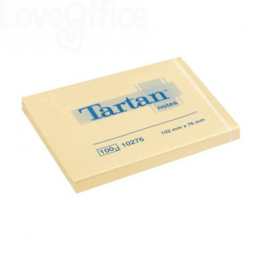 Foglietti riposizionabili Tartan™ 100 fogli Giallo 102 x76mm - 657 Yellow (conf.12 blocchetti)