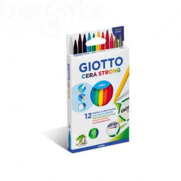 Pastelli a cera GIOTTO Strong 3 in 1 GIOTTO (conf.12)