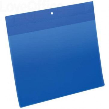 Tasche per identificazione Durable con magneti al neodimio Blu - esterno mm. 31,1x28,0 cm -inserto A4 orizzontale - 174807 (conf.10)