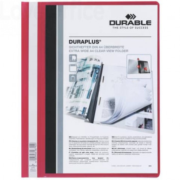 Cartelline ad aghi DURABLE DURAPLUS® A4 Rosso 257903 (conf.25)