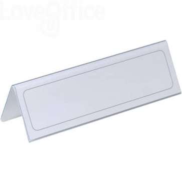 Portanomi DURABLE da tavolo polietilene Trasparente inserto 61/122 x 210 mm - 805219 (conf.25)