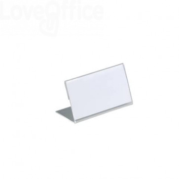 Portanomi DURABLE da tavolo acrilico Trasparente inserto 52x100mm - 805519 (conf.10)