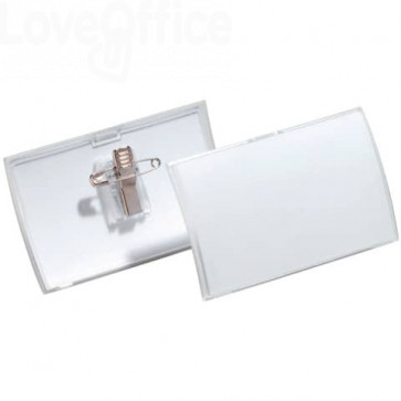 Portabadge Click Fold Durable - 5,4x9 cm - Clip e spilla - 8214-19 (conf.25)