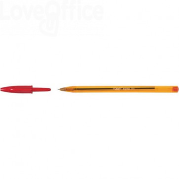 469 Penne a sfera Cristal® Fine Bic - Rosso - 0,8 mm - cappuccio (conf.50)  13.72 - Cancelleria e Penne - LoveOffice®
