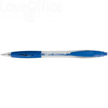 Penna a sfera 4 colori Bic Fluo multicolore - tratto 1 mm - fusto  bianco/giallo (conf. 12)