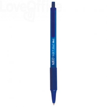 469 Penne a sfera a scatto Soft Feel clic Bic - Blu - 1 mm (conf.12) 9.93 -  Cancelleria e Penne - LoveOffice®