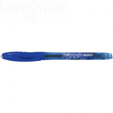 469 Penne cancellabili Gel-ocity illusion gel Bic - 0,7 mm - Blu (conf.12)  19.95 - Cancelleria e Penne - LoveOffice®