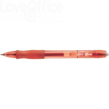 Penne a sfera a scatto Velocity Gel Bic - Rosso - 0,7 mm (conf.12)