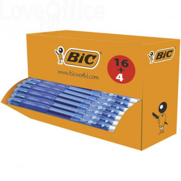 Penne gel a scatto BIC Gel-ocity Clic - Punta M - 0,7 mm Blu value pack - 964797 (conf.20)
