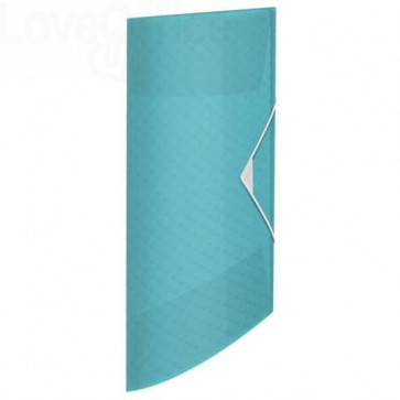 Cartellina con elastico A4 Esselte Colour'Ice PP goffrato Blu (capacità 150 fogli)