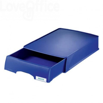 Vaschetta portacorrispondenza Leitz Plus Standard a cassetto - Blu fiordaliso