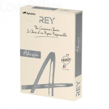 Carta colorata A3 AvorioINTERNATIONAL PAPER Rey Adagio 80 g/m² - 29,7x42 cm (risma 500 fogli)