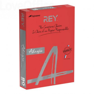 Carta colorata A4 Rosso intenso INTERNATIONAL PAPER Rey Adagio 80 g/m² (risma da 500 fogli)
