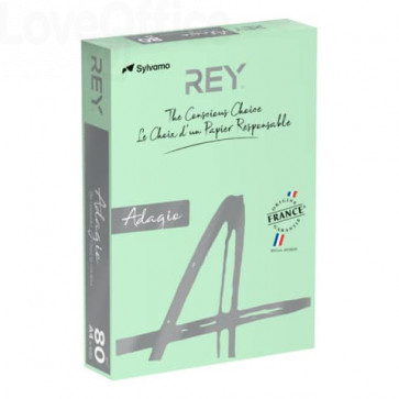 Carta colorata A4 Verde INTERNATIONAL PAPER Rey Adagio 80 g/m² (risma da 500 fogli)