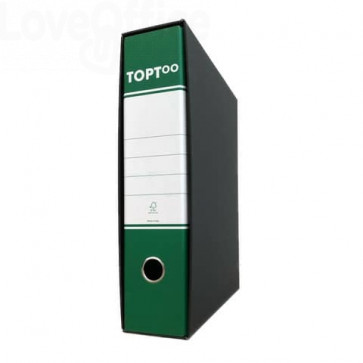 Registratori protocollo TOPToo con custodia Dorso 8 cm Verde 23x33 cm (conf.6)