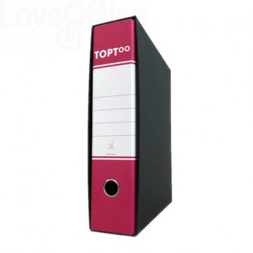 Registratori protocollo TOPToo con custodia Dorso 8 cm Magenta 23x33 cm (conf.6)
