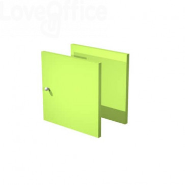 Set due antine Libreria caselle Maxicube Artexport - 32,2x32,1x1,6 cm - Verde neon - 2a MaxC/V (conf.2)