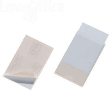 Portaetichette adesivi DURABLE POCKETFIX® 6,3x9,4 cm Trasparente - 807919 (conf.10)
