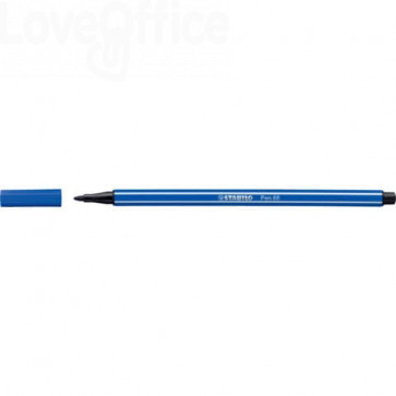 Pennarellini Stabilo - Pen 68 1 mm - Blu oltremare - 68/32 (conf.10)