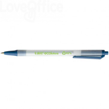 Penne a sfera a scatto Bic® ECOlutions™ Clic - Blu - 1 mm - 8806891 (conf.50)