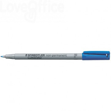 Penna a punta sintetica Staedtler Lumocolor® - F - non-permanente 316 0,6 mm Blu - 316-3