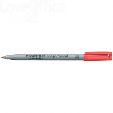 Penna a punta sintetica Staedtler Lumocolor® - Tratto M - non-permanente 315 1 mm Rosso - 315-2