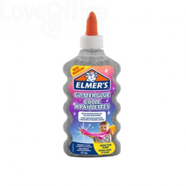 Colla Glitterata Liquida Elmer's Argento - Flacone 177 ml 2077255