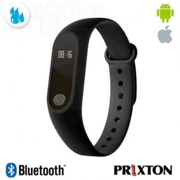 Braccialetto Smartband Activity Tracker Prixton Bluetooth schermo 0,42" OLED Nero