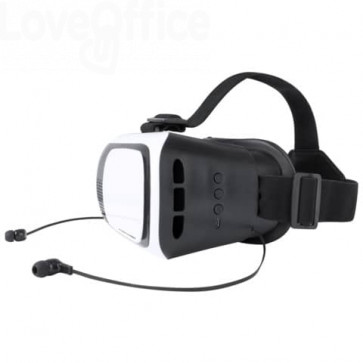 Visore 3D VR Tarley con auricolare Bluetooth integrato - 19x14,5x12,5 cm AP781331