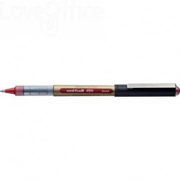 Penna Roller inchiostro liquido Uni-Ball Eye Broad - punta media 1 mm Rosso