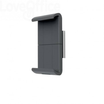 Porta tablet da muro DURABLE Tablet Holder Wall - XL - 85x50x180 mm Argento metallizzato - 8938-23